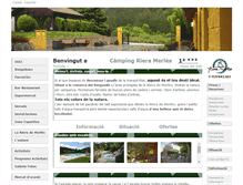 Tablet Screenshot of campingrieramerles.net